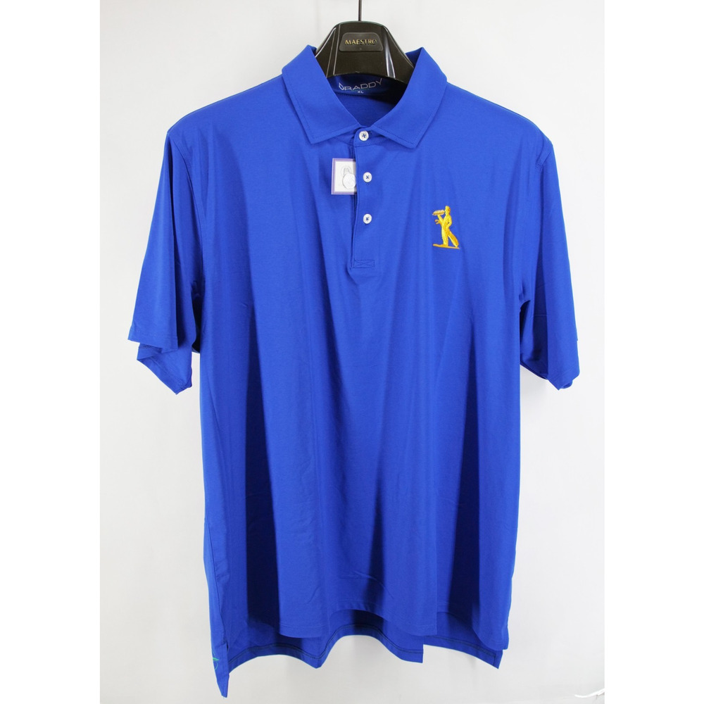 B DRADDY Sport Polo Shirt Mens XL Blue Course Golf Short Sleeve Performance